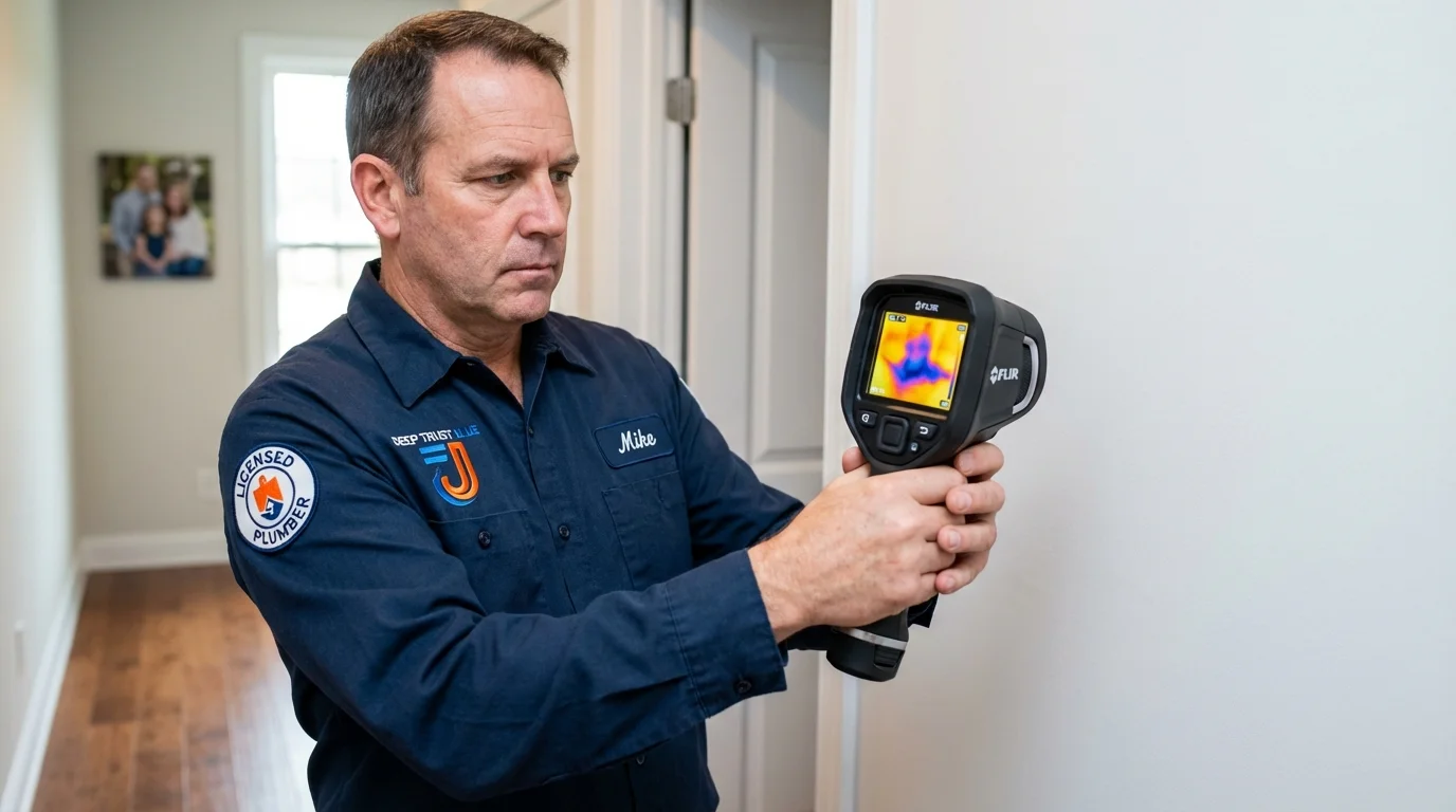 Thermal imaging leak detection by Johns Plumbing LLC in Glenwood